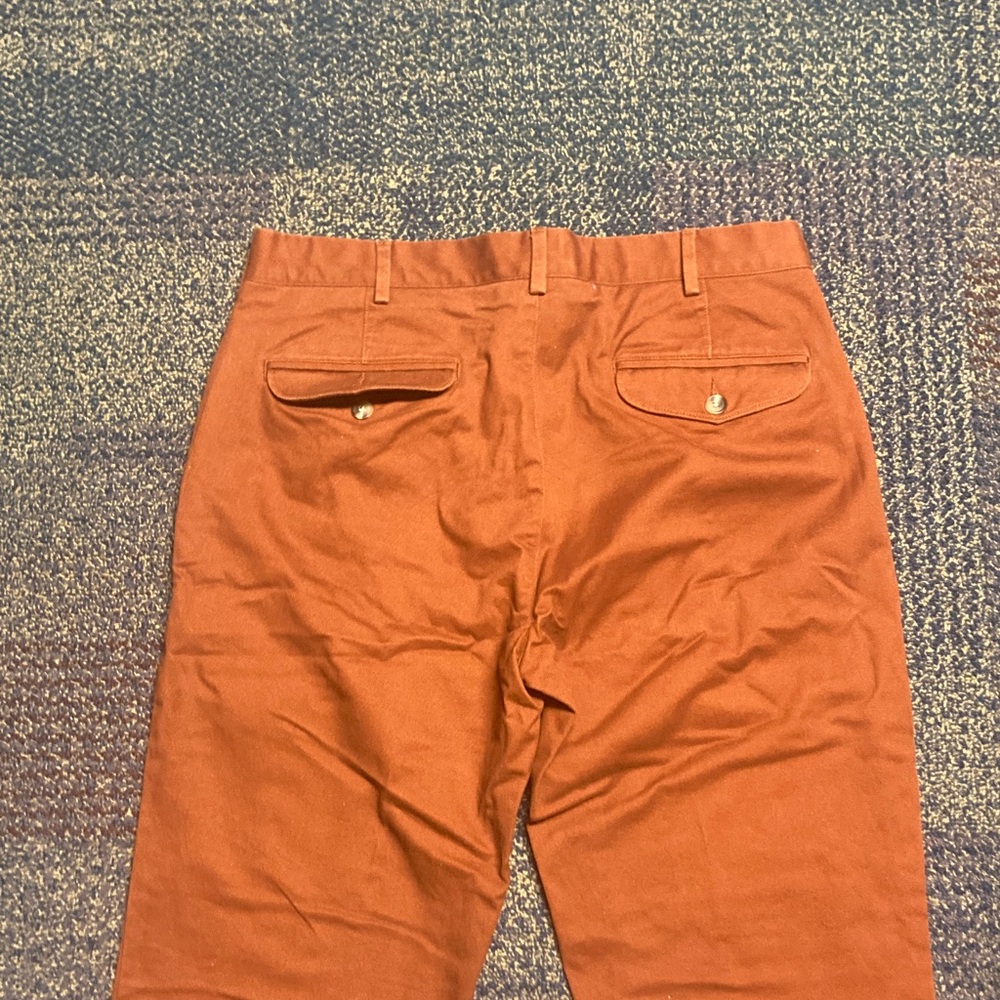 Lands' End Men's Chinos in Rust - Picture 9 of 9